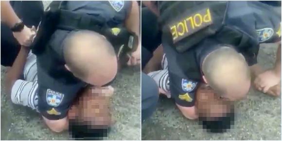 Video appears to show Baton Rouge officer with arm around the neck of Black&nbsp;teen