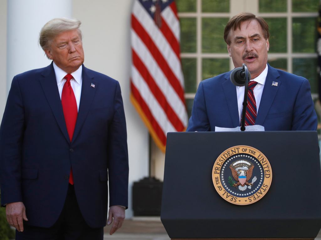 Newsmax anchor walks out of live interview with My Pillow’s Mike&nbsp;Lindell