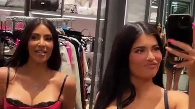 Kim Kardashian and Kylie Jenner twin in $6,349 vintage&nbsp;corsets