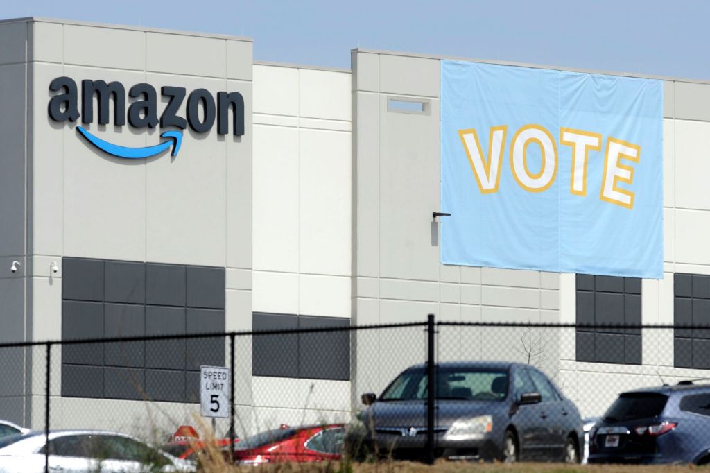 Amazon used illegal intimidation tactics in Alabama vote, union&nbsp;claims