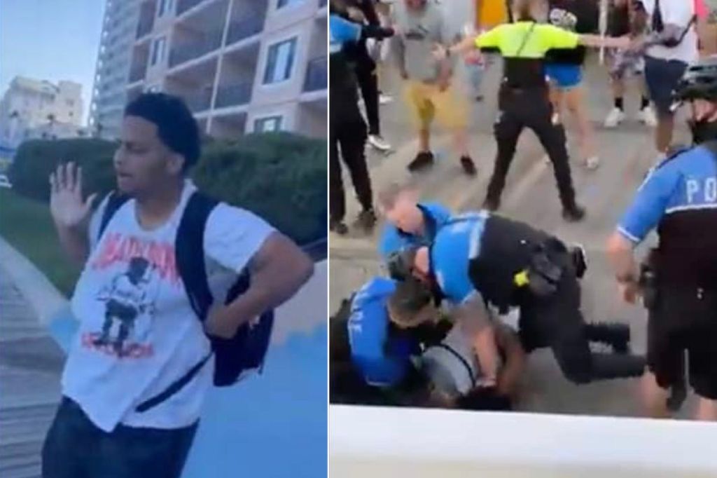 Viral video shows cops tase teen for vaping on Maryland&nbsp;boardwalk
