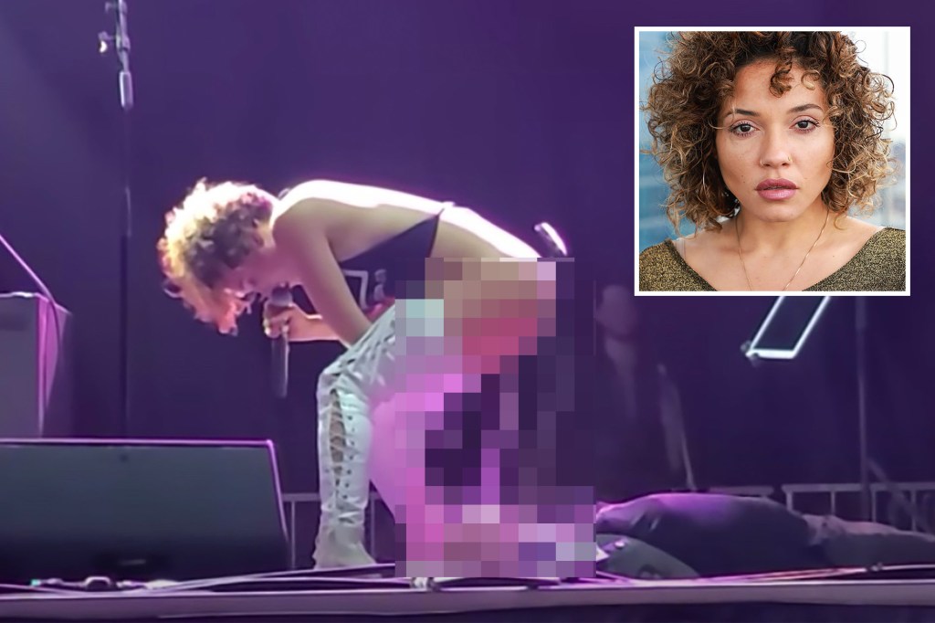 ‘Disgusting’ rocker Sophia Urista filmed urinating on male fan&nbsp;onstage￼