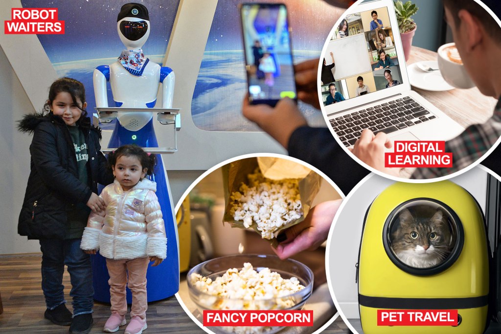 Robot waiters, rubber shoes and 7 more trends set to take over in&nbsp;2022￼