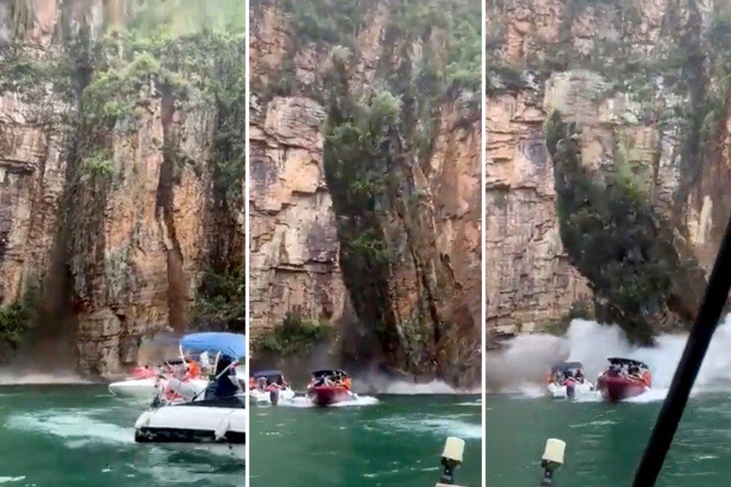 Giant rock dislodges in Brazil canyon — ‘many’ tourists feared&nbsp;dead￼