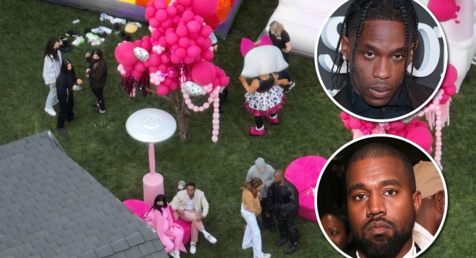 Kanye West throws party for Chicago after crashing Kim Kardashian’s&nbsp;bash￼