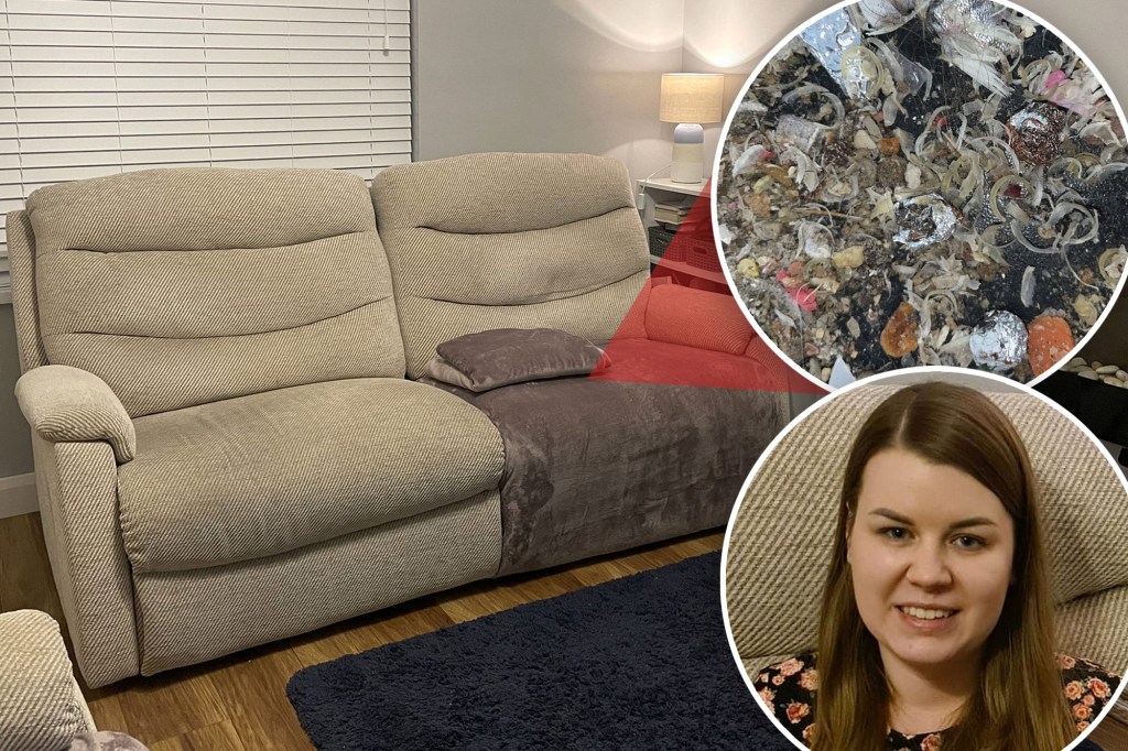 Couple horrified after finding thousands of fingernails in second hand&nbsp;sofa￼