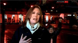 Boy shoves BBC reporter live on air as mom allegedly ‘eggs him on across the&nbsp;street’￼