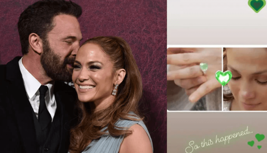 See Jennifer Lopez’s Green Engagement Ring from Ben Affleck: ‘My Lucky&nbsp;Color’