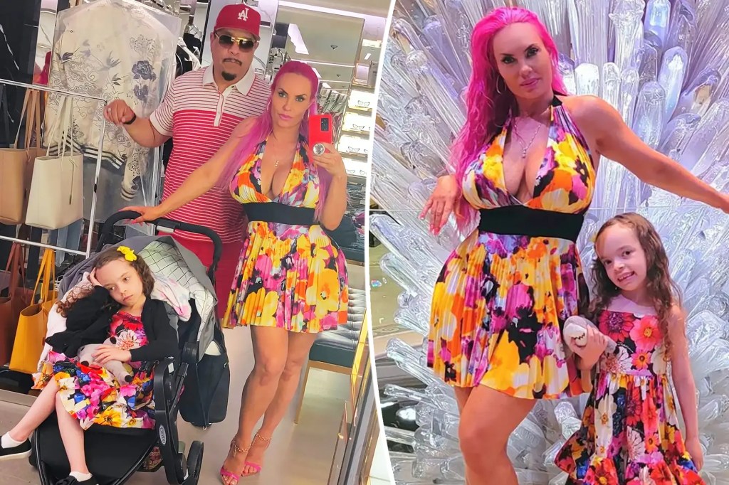 Coco Austin dragged for pushing daughter Chanel, 6, in&nbsp;stroller￼