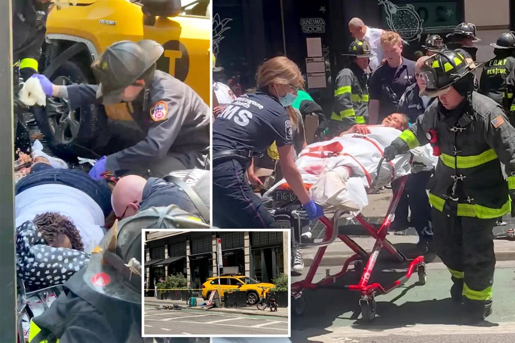 Good Samaritans race to aid victims after taxi crashes into NYC building, injuring&nbsp;6￼