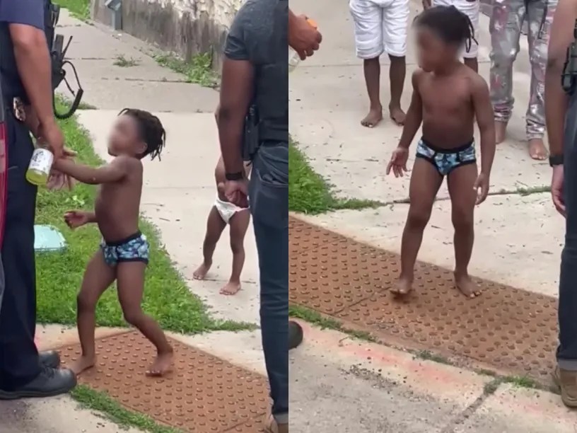 Child hits and swears at cop in ‘heartbreaking’ video from&nbsp;Minnesota￼