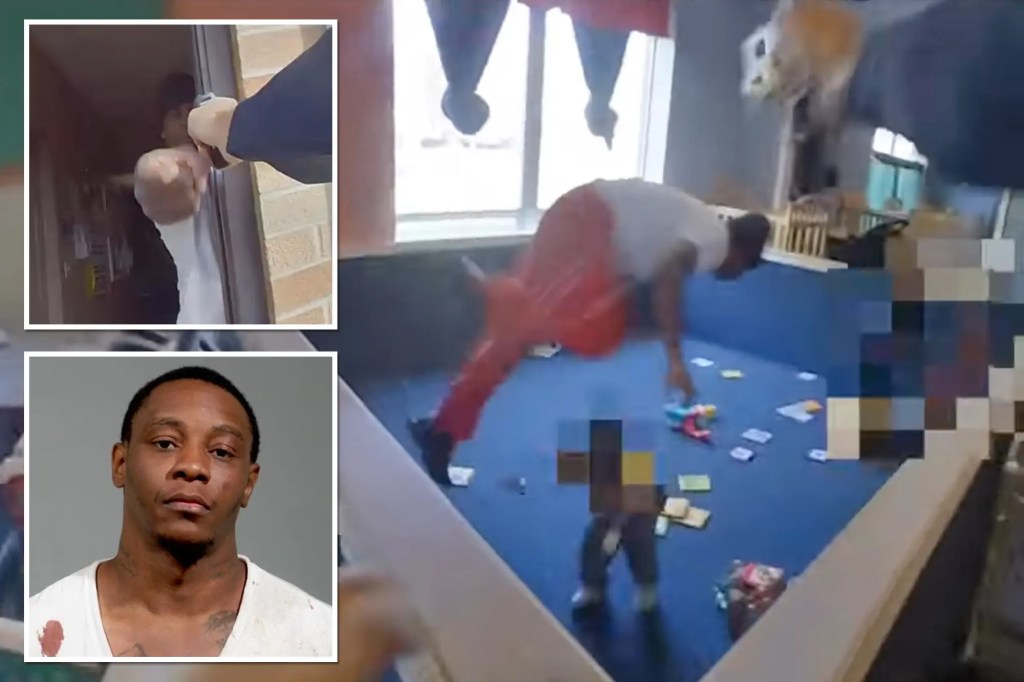 Kids scream in terror as crazed suspect runs through daycare, threatens to ‘shoot’&nbsp;cops