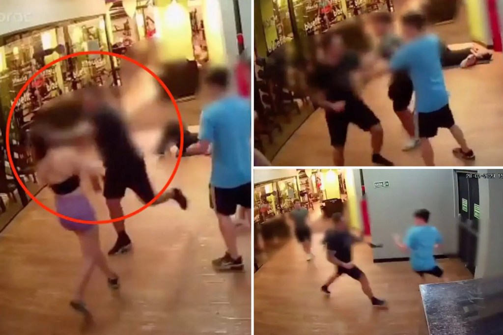 Cop caught punching teen at gym after she ‘hogs machine’ his wife wants