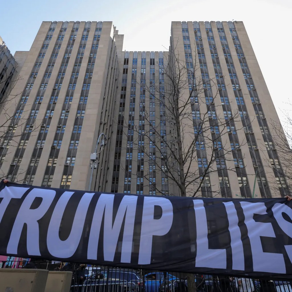 Trump pleads not guilty to criminal charges during historic NY court&nbsp;hearing