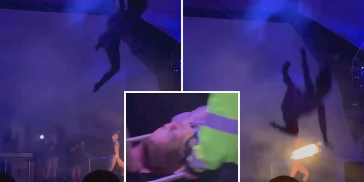 Coachella acrobat plummets to ground during live DJ set on night 2 of California&nbsp;festival