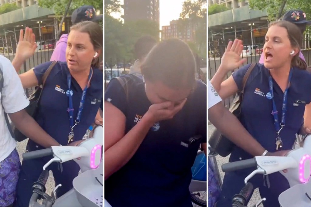 NYC hospital ‘Karen’ blasted for allegedly trying to steal CitiBike from young black&nbsp;man