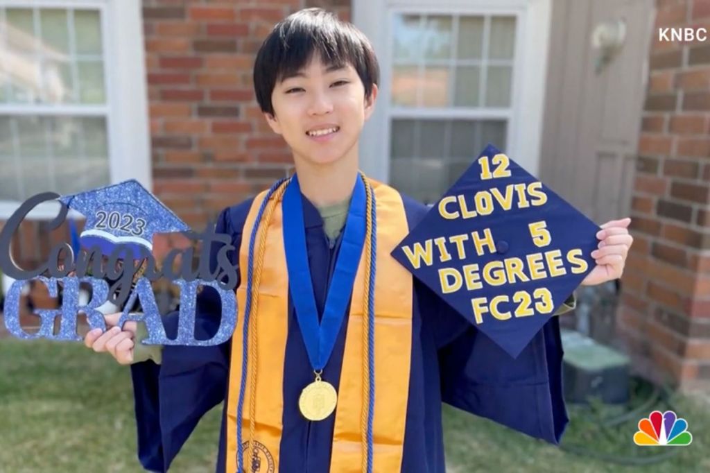 California boy, 12, graduates from college — with 5&nbsp;degrees