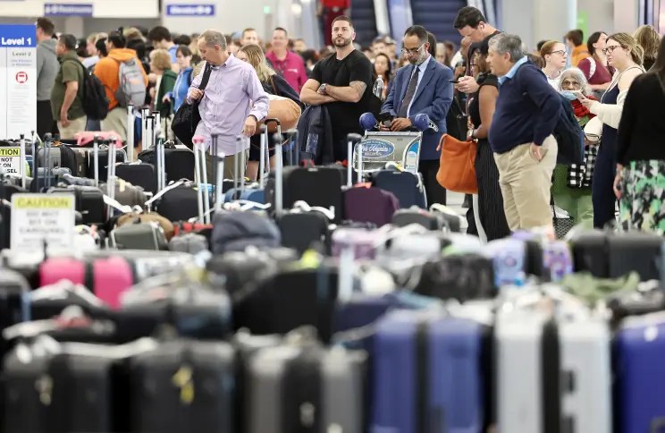 ‘Pack some patience’: Passengers warned of ongoing flight chaos ahead of record July 4th&nbsp;travel