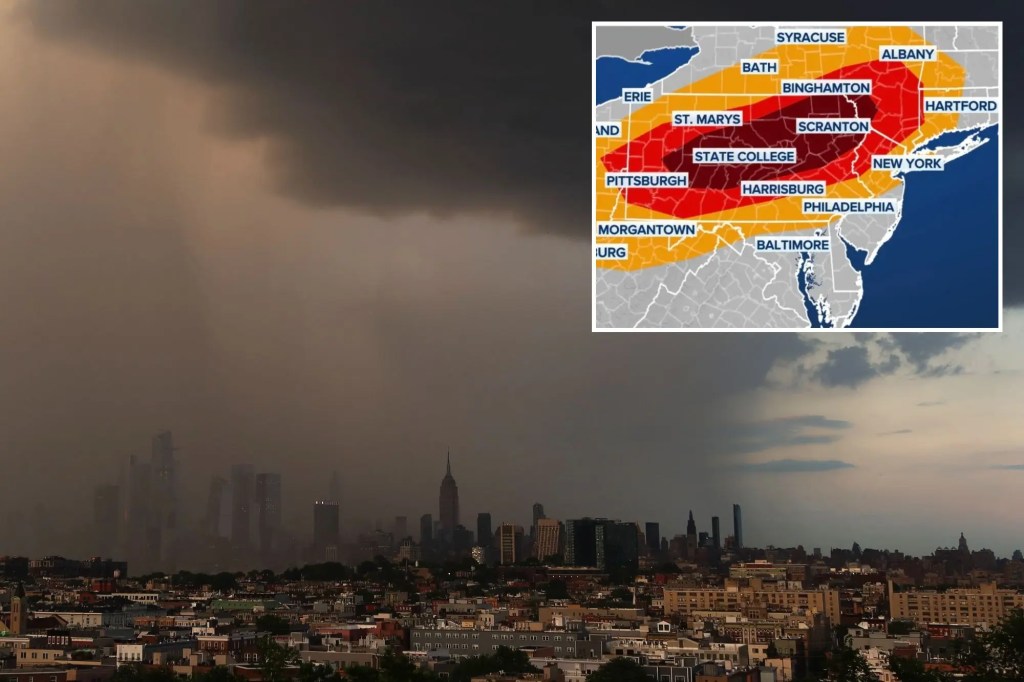 Quick-moving storm system to produce round of thunderstorms over&nbsp;Northeast