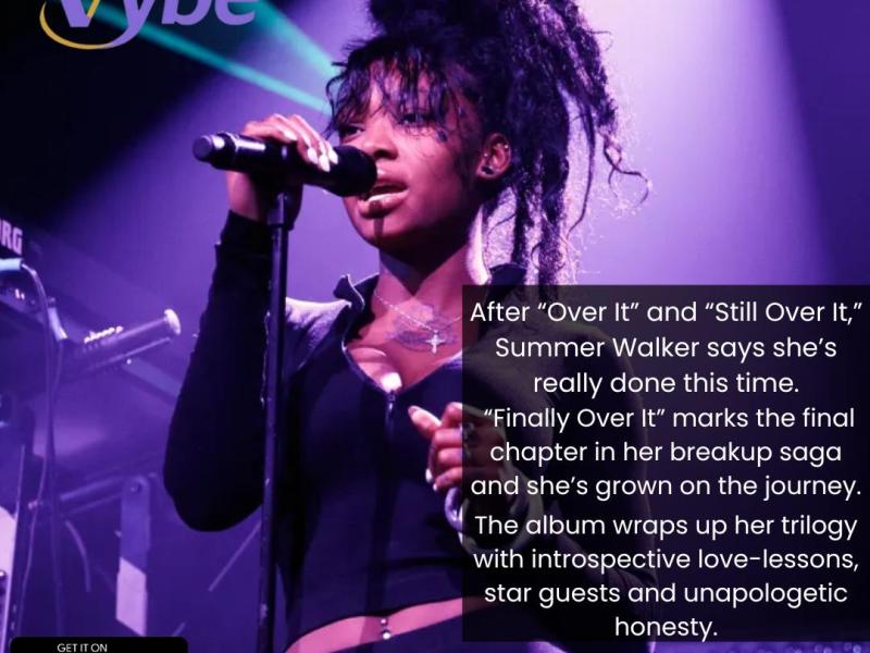 Summer Walker’s new album — “Finally Over&nbsp;It”: