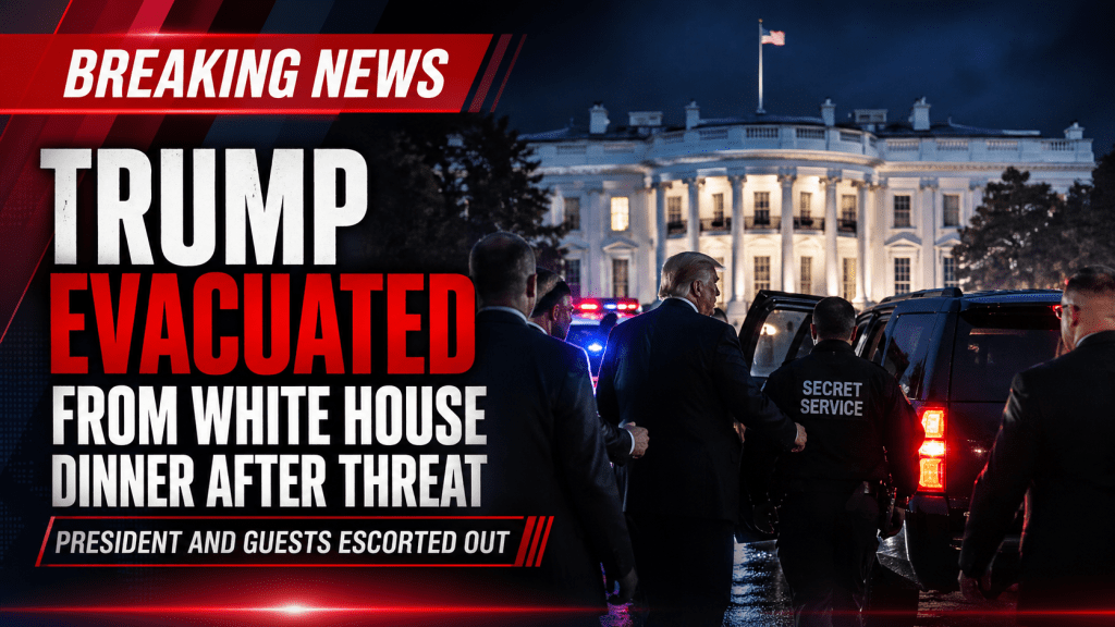 White House Dinner Interrupted: Donald Trump Evacuated Amid White House Security&nbsp;Alert
