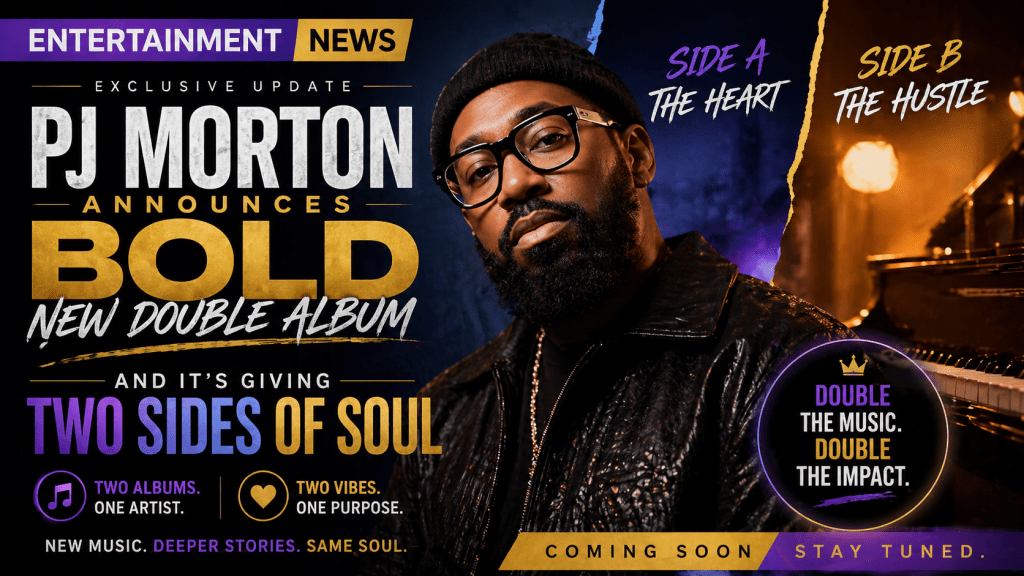🎶 PJ Morton Announces Bold New Double Album — And It’s Giving Two Sides of&nbsp;Soul
