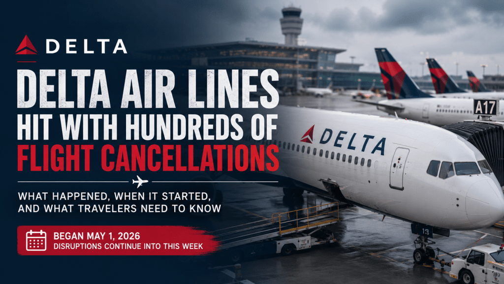 Delta Air Lines Hit With Hundreds of Flight Cancellations Since May 1, Leaving Travelers&nbsp;Stranded