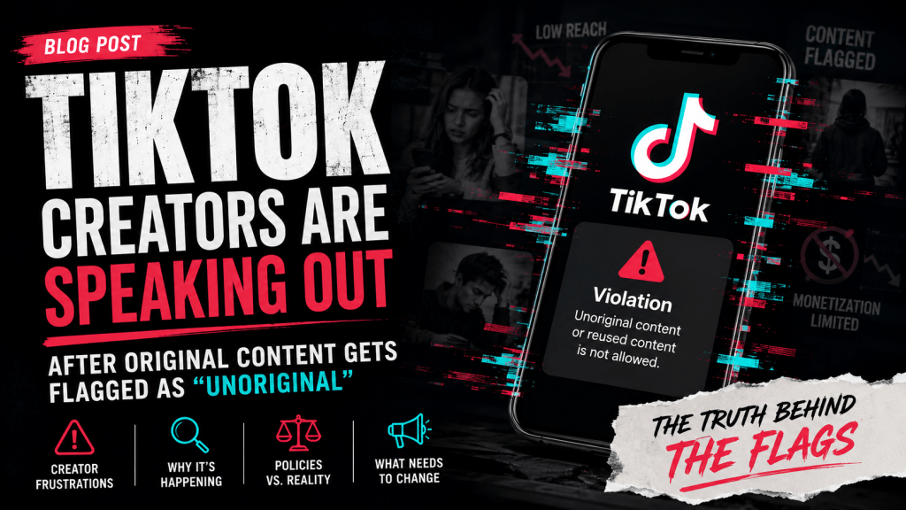 TikTok Creators Are Speaking Out After Original Content Gets Flagged as&nbsp;“Unoriginal”