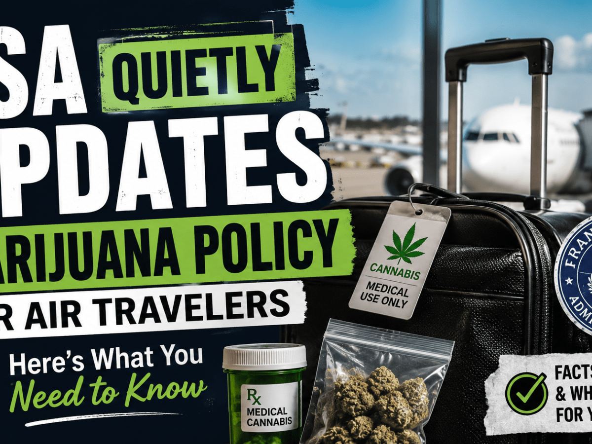 TSA Quietly Updates Marijuana Policy for Air Travelers — Here’s What You Need to&nbsp;Know